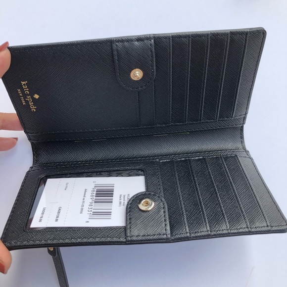 Kate Spade Classic Black Wallet Stacy Laurel St - Picture 5 of 6